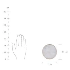 4x Edelsteinuntersetzer Ø11cm CRYSTAL In Weiß-Gold -Butlers butlers 4x edelsteinuntersetzer o11cm crystal in weiss gold 3