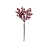 6x Beerenzweig Gefrostet Länge 19cm FLORISTA In Rot