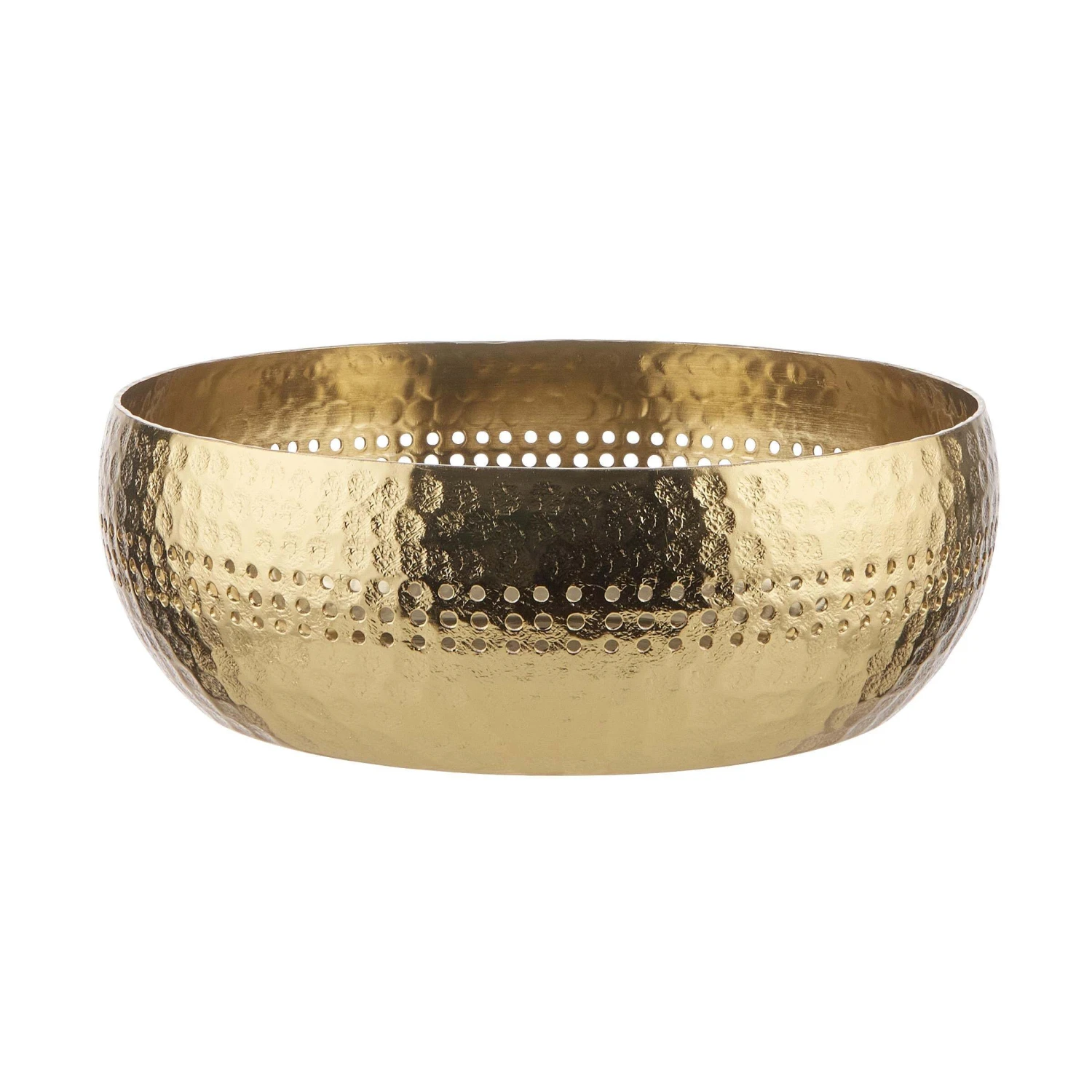 Deko-Schale Mit Lochrand Ø27cm BALI In Gold 1 Deko-Schale Mit Lochrand Ø27cm BALI In Gold