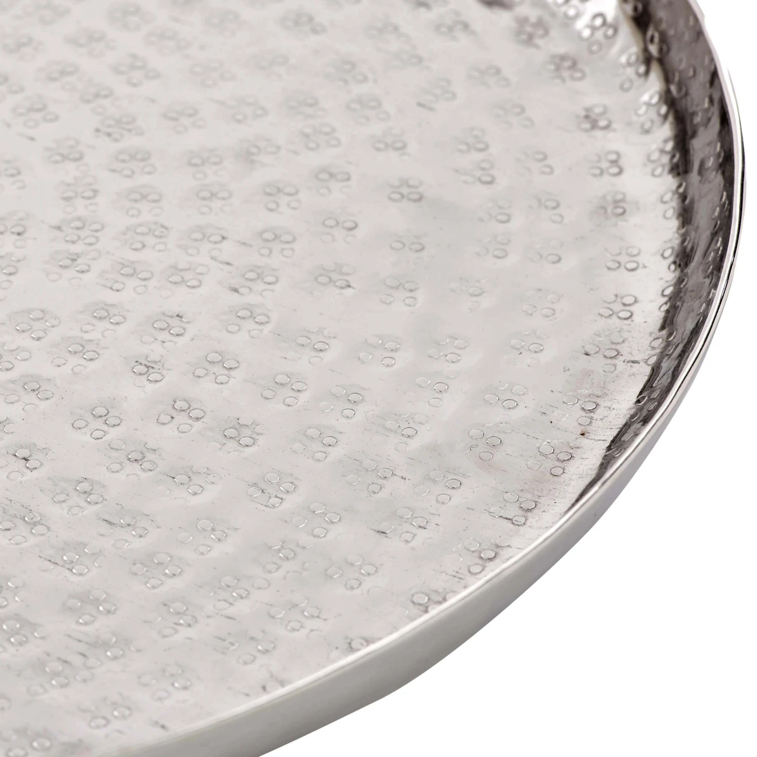 Deko-Teller Gehämmert Ø34cm ORIENTAL LOUNGE In Silber 4 Deko-Teller Gehämmert Ø34cm ORIENTAL LOUNGE In Silber – Bild 4