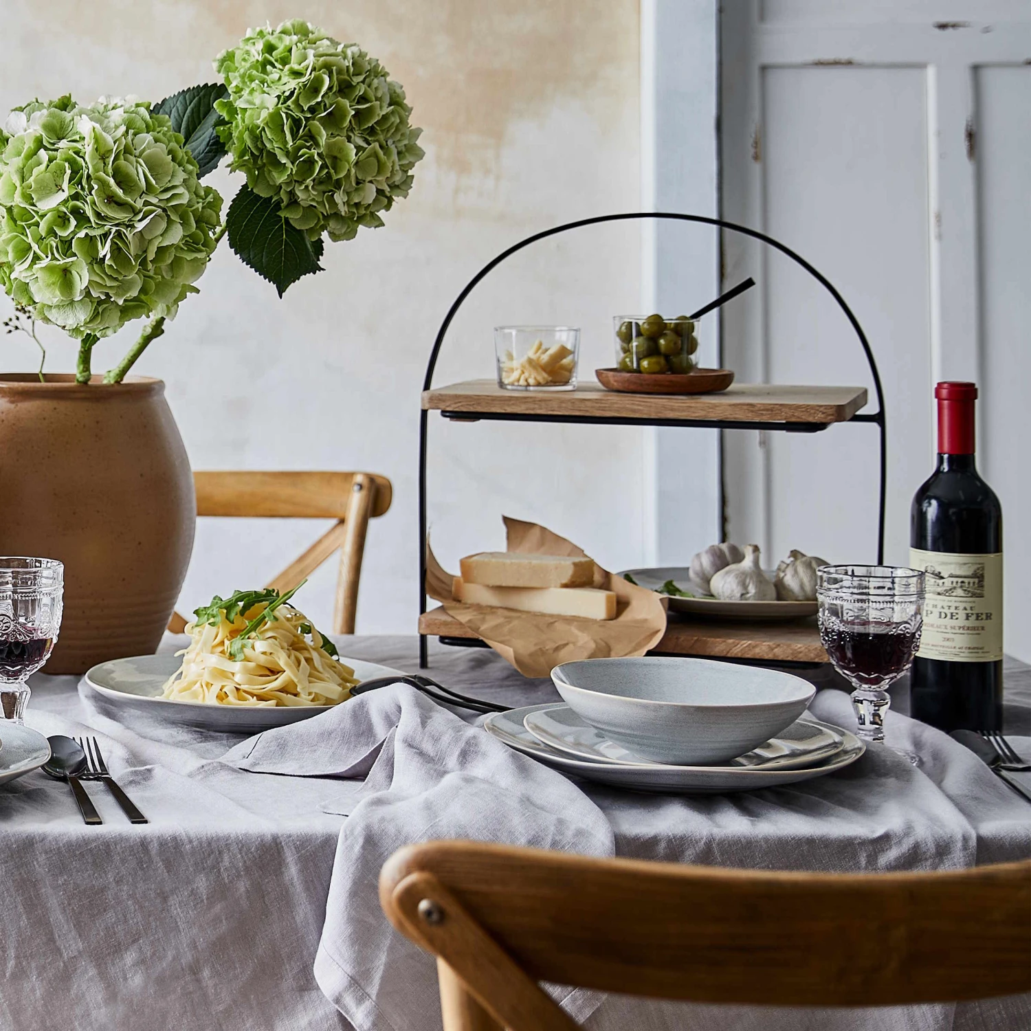 Etagere 2-stufig Höhe 45cm MANGO DAYS In Braun 2 Etagere 2-stufig Höhe 45cm MANGO DAYS In Braun – Bild 2