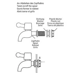 Getränkespender 3,5 L REFRESH In Transparent -Butlers butlers getrankespender 3 5 l refresh in transparent 12