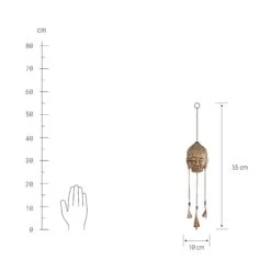 Hängedekoration "Buddha" L 55 X B 10cm BALI In Gold -Butlers butlers hangedekoration buddha l 55 x b 10cm bali in gold 2