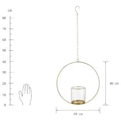 Hängedekoring LUNA In Gold 9 Hängedekoring LUNA In Gold -Butlers butlers hangedekoring luna in gold 4