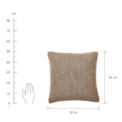 Kissen L 50 X B 50cm FENJA In Braun -Butlers butlers kissen l 50 x b 50cm fenja in braun 2