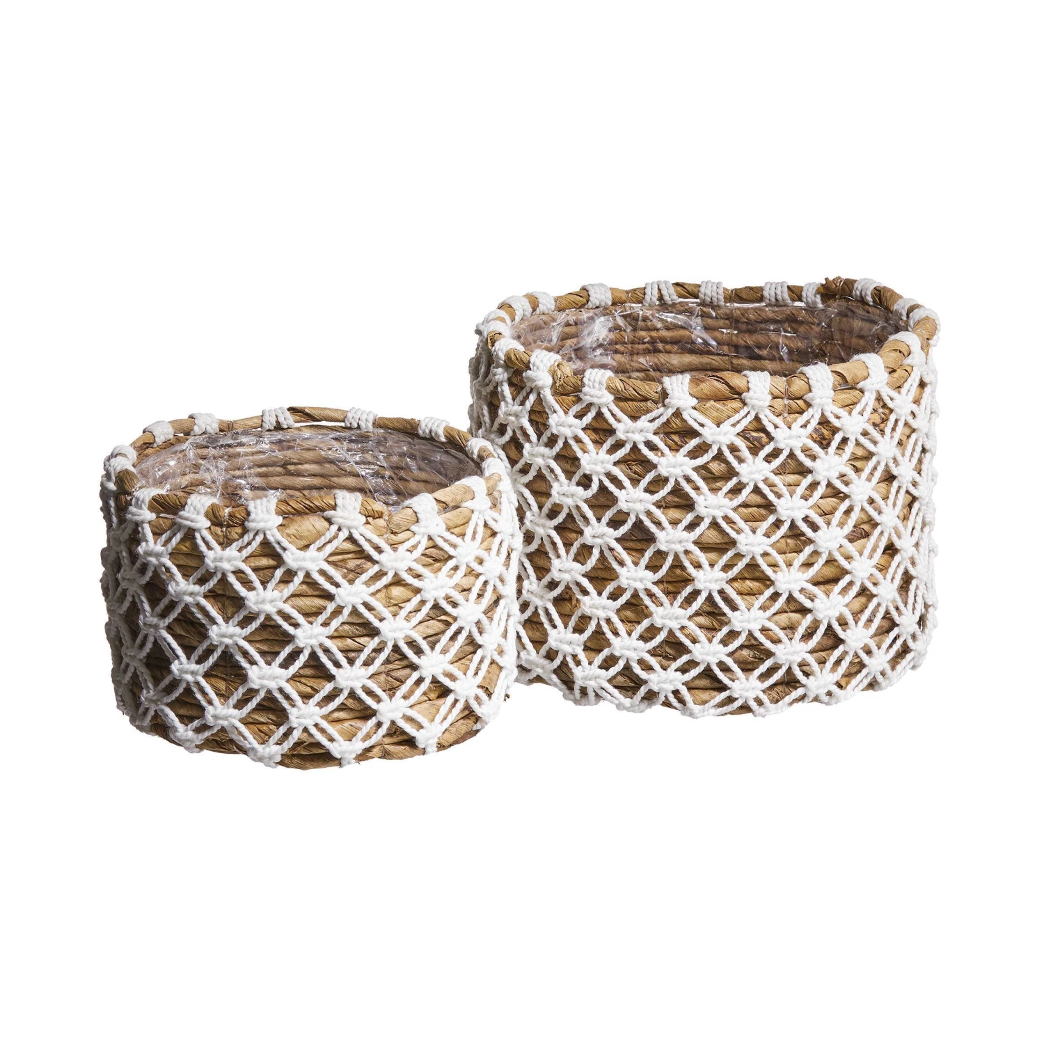 Korb Aus Bananenblatt Mit Folie Ø14cm BANANAS In Natur-Weiß 4 Korb Aus Bananenblatt Mit Folie Ø14cm BANANAS In Natur-Weiß – Bild 4