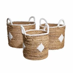 Korb Aus Bananenblatt Ø27cm BANANAS In Natur-Weiß 7 Korb Aus Bananenblatt Ø27cm BANANAS In Natur-Weiß -Butlers butlers korb aus bananenblatt o27cm bananas in natur weiss 3