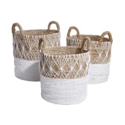 Korb Ø36cm WHITE BEACH In Natur-Weiß 10 Korb Ø36cm WHITE BEACH In Natur-Weiß -Butlers butlers korb o36cm white beach in natur weiss 4