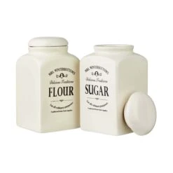 Mehl- & Zuckerdose MRS. WINTERBOTTOM'S In Creme -Butlers butlers mehl and zuckerdose mrs winterbottoms in creme 6