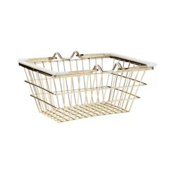 Mini Einkaufskorb B 18 X T 13cm SUPERMARKET In Gold -Butlers butlers mini einkaufskorb b 18 x t 13cm supermarket in gold 2