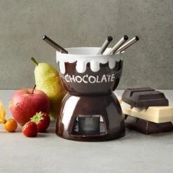 Butlers -Butlers butlers schokoladenfondue 6 tlg chocolate love in dunkelbraun 1