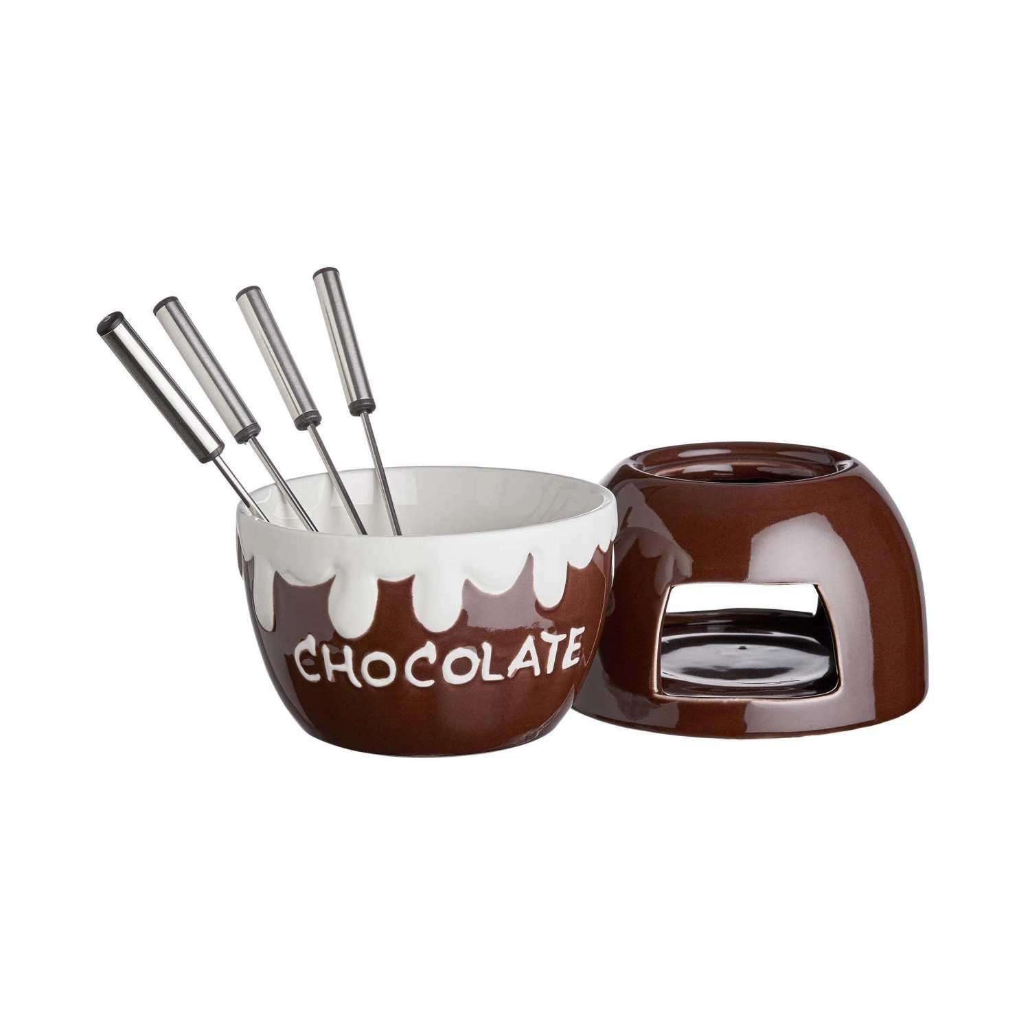 Schokoladenfondue 6-tlg. CHOCOLATE LOVE In Dunkelbraun 6 Schokoladenfondue 6-tlg. CHOCOLATE LOVE In Dunkelbraun – Bild 6