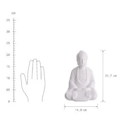 Statue Höhe 22cm BUDDHA In Weiß 7 Statue Höhe 22cm BUDDHA In Weiß -Butlers butlers statue hohe 22cm buddha in weiss 2
