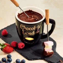 Butlers -Butlers butlers tasse mit 2 gabeln chocolate fondue in schwarz 1