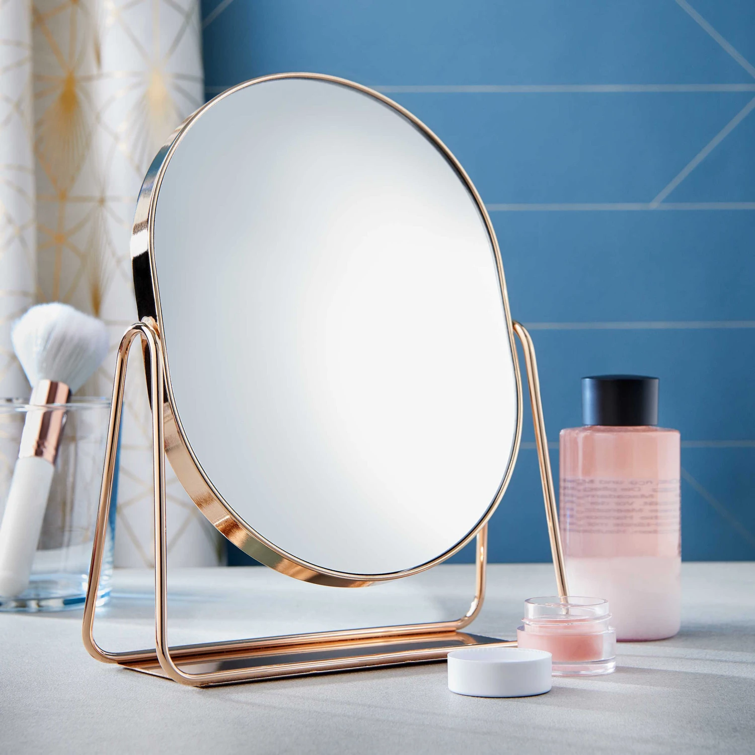 Vergrößerungsspiegel Höhe 22cm GLORIA In Roségold 2 Vergrößerungsspiegel Höhe 22cm GLORIA In Roségold – Bild 2