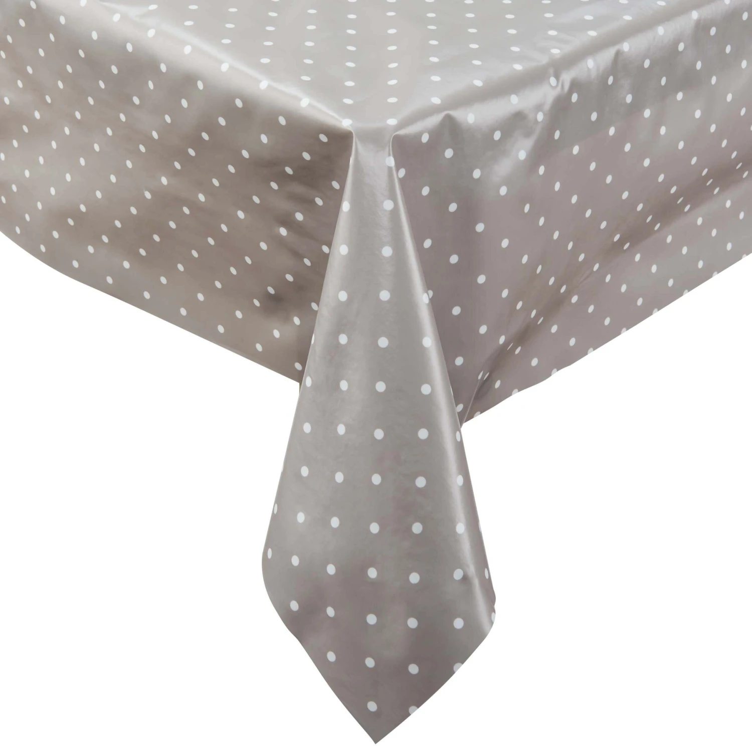 Wachstischdecke Punkte 130x160 Cm WATERPROOF In Grau 1 Wachstischdecke Punkte 130x160 Cm WATERPROOF In Grau